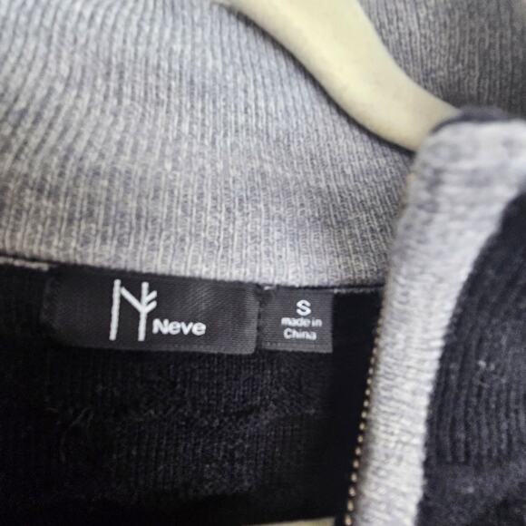 Neve Womens Merino Wool Pullover Sweater Size S Geometric 1/4 Zip Ski Cabincore - Picture 6 of 8